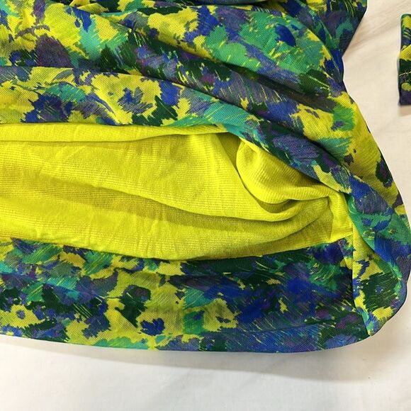 NWT Ganni | Sulphur Spring Stretch Recycled Nylon Mesh Midi Dress 34 2 - Picture 8 of 10